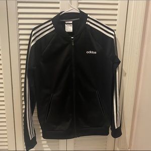 Women’s Black Zip Adidas Jacket-Size S